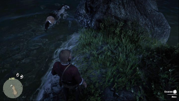 On the shore of the island, there is a small hole in the rock - Red Dead Redemption 2: Jack Hall Gang Treasure Map - how to get the treasure? - Treasure Maps - Red Dead Redemption 2 Guide