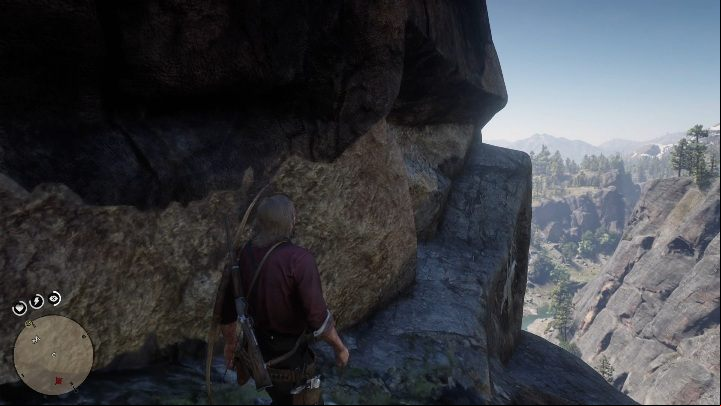 On your way there will be a larger rock, go over it to the other side - Red Dead Redemption 2: High Stakes Treasure Map - how to get the treasure? - Treasure Maps - Red Dead Redemption 2 Guide