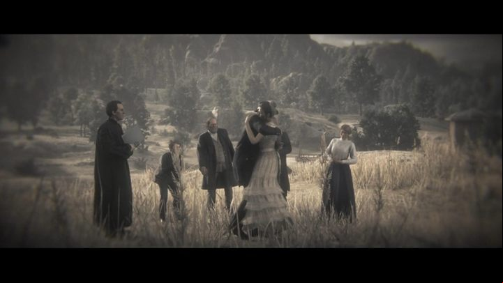 A final cut-scene awaits you here - it is worth to see it through the ending credits to witness, above all else, Jack and Abigails wedding - Red Dead Redemption 2: American Venom - walkthrough - Epilogue Part 2 - Beechers Hope - Red Dead Redemption 2 Guide