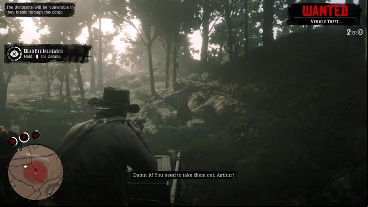 Once all enemies are dead, run towards Bill and get inside the wagon - Red Dead Redemption 2: The Delights of Van Horn - walkthrough - Chapter 6 - Beaver Hollow - Red Dead Redemption 2 Guide