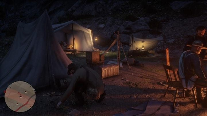 The sacred items are a few steps away from you - dont open the chest - Red Dead Redemption 2: Archeology for Beginners - walkthrough - Chapter 6 - Beaver Hollow - Red Dead Redemption 2 Guide