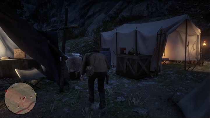 Collect the relics, go past the tent and another guard - Red Dead Redemption 2: Archeology for Beginners - walkthrough - Chapter 6 - Beaver Hollow - Red Dead Redemption 2 Guide