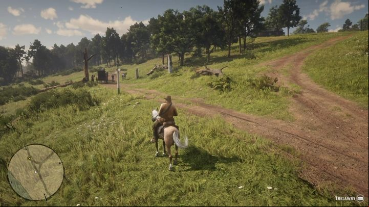 Soon, you reach your destination - the wagon - Red Dead Redemption 2: Friends in Very Low Places - walkthrough - Chapter 3 - Clemens Point - Red Dead Redemption 2 Guide