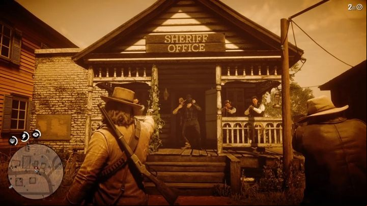 Bill is at the sheriffs office - Red Dead Redemption 2: A Short Walk in a Pretty Town - walkthrough - Chapter 3 - Clemens Point - Red Dead Redemption 2 Guide