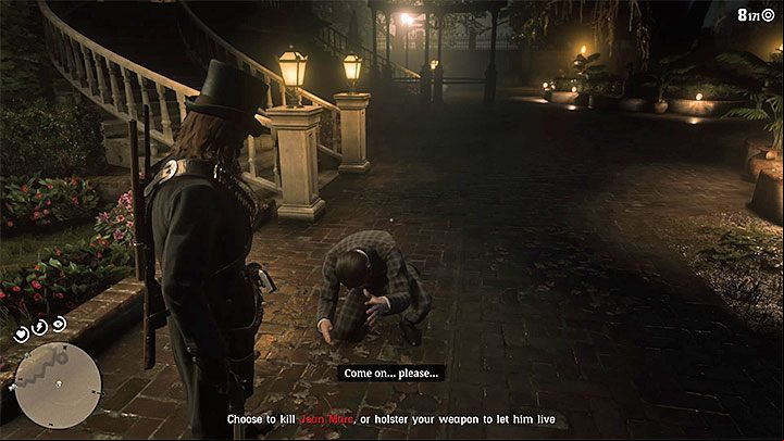 After watching the cut-scenes this mission can be completed in two ways - Red Dead Redemption 2: Idealism and Pragmatism for Beginners - walkthrough, map - Side quests - Red Dead Redemption 2 Guide