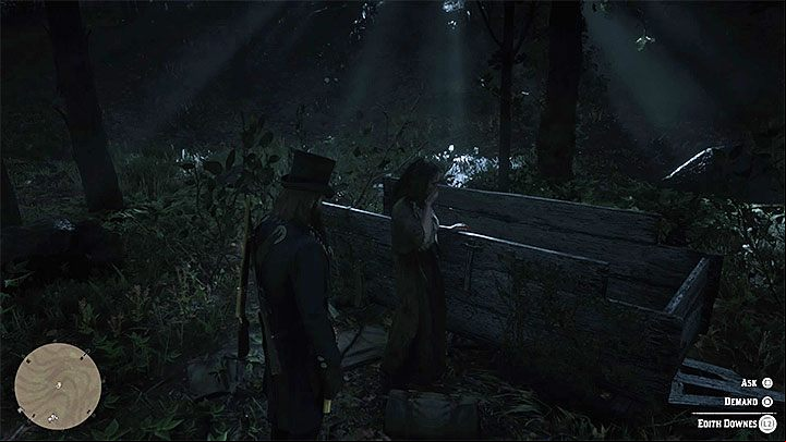 The tracks start on the main road, but soon they will direct you into the wilderness - Red Dead Redemption 2: Do Not Seek Absolution - walkthrough, map - Side quests - Red Dead Redemption 2 Guide