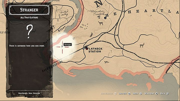 You can start this mission near the cliff located south-west from the gang hideout in Horseshoe Overlook - Red Dead Redemption 2: Minor side quests, stranger quests walkthrough, map - Side quests - Red Dead Redemption 2 Guide