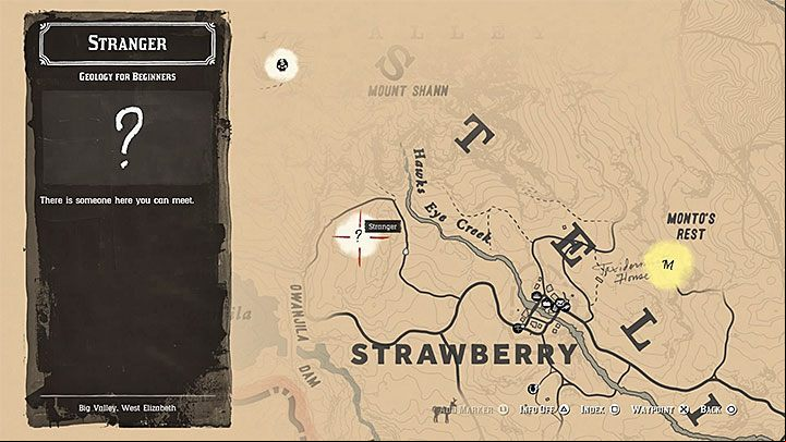 This mission begins west of the town of Strawberry - Red Dead Redemption 2: Minor side quests, stranger quests walkthrough, map - Side quests - Red Dead Redemption 2 Guide