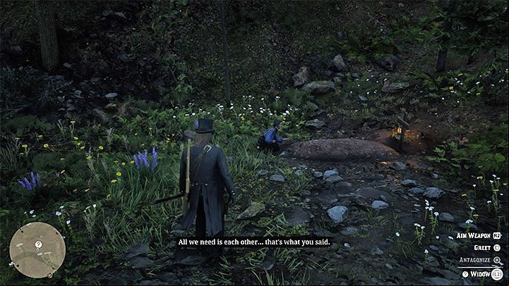 Arthur can meet the widow called Charlotte a few times and help her deal with her husbands death - Red Dead Redemption 2: Minor side quests, stranger quests walkthrough, map - Side quests - Red Dead Redemption 2 Guide