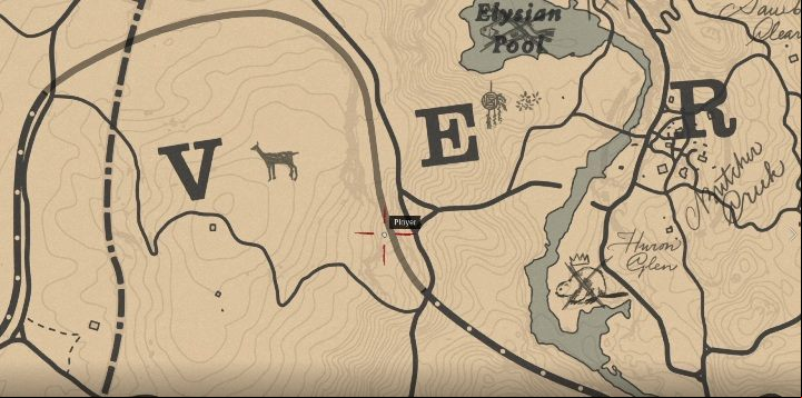 The grave can be found west of Van Horn, near Elysian Pool - Red Dead Redemption 2: Graves - maps, locations, tips - Secrets and collectibles - Red Dead Redemption 2 Guide