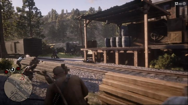 At one point, Paytah will be caught by an enemy soldier - Red Dead Redemption 2: My Last Boy - walkthrough - Chapter 6 - Beaver Hollow - Red Dead Redemption 2 Guide