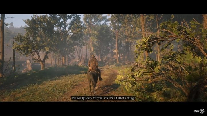 After yet another cut-scene, youll be in for a solitary ride across the forest, which will herald the finale of Arthurs adventure - Red Dead Redemption 2: Red Dead Redemption mission - walkthrough - Chapter 6 - Beaver Hollow - Red Dead Redemption 2 Guide