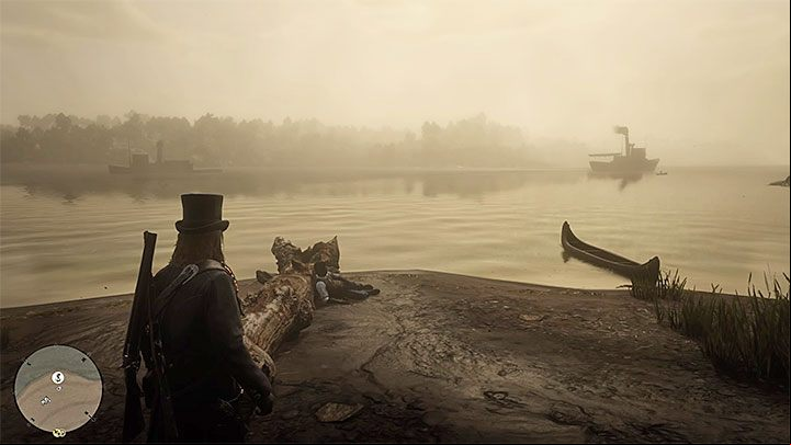 Meet Leopold Strauss in the gang hideout in the swamps - this hideout is available in chapter 4 - Red Dead Redemption 2: Money Lending and Other Sins 5 - walkthrough, map - Side quests - Red Dead Redemption 2 Guide