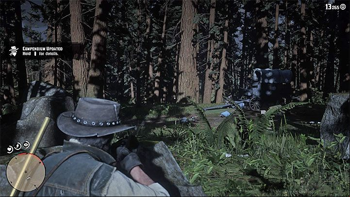 Traces will lead you to the bandit camp - Red Dead Redemption 2: Elias Green - Bounty Hunting Mission - Blackwater - Red Dead Redemption 2 Guide
