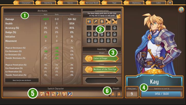 1 - The character tab and most important stats - Gameplay Basics - Regalia: Of Man and Monarchs Game Guide