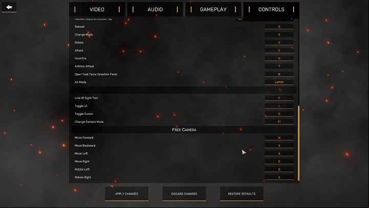 Orders for your troops can be accessed by clicking on the appropriate keyboard shortcut, significantly speeding up the action compared to clicking the particular icon on the interface - Regiments: Beginners guide - Basics - Regiments Guide