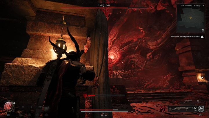 Pillars are one of your best assets in this fight, as you can take cover behind them - Remnant 2: How to beat the Legion? - Yaesha - Remnant 2 Guide
