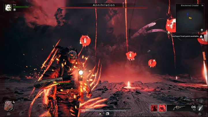 In the first phase, most of the boss's attacks are made in straight lines - Remnant 2: How to beat Annihilation? - Root Earth - Remnant 2 Guide