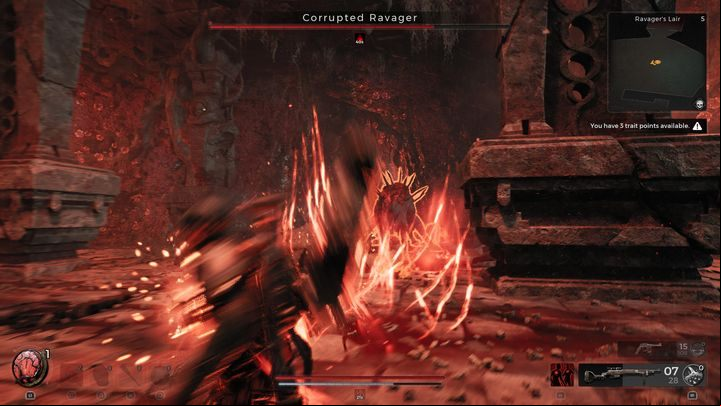 When he is far away, he will most likely use a shock wave that must be avoided be moving sideways or straight - Remnant 2: How to beat Corrupted Ravager? - Yaesha - Remnant 2 Guide