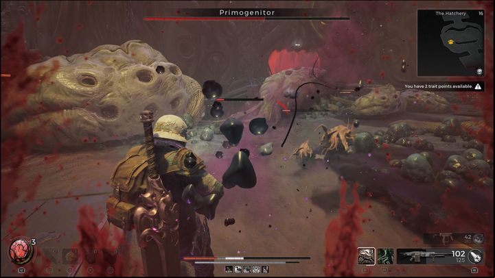 If any of your projectiles will hit the carcasses, new parasites will appear - Remnant 2: How to beat Primogenitor? - Nerud - Remnant 2 Guide