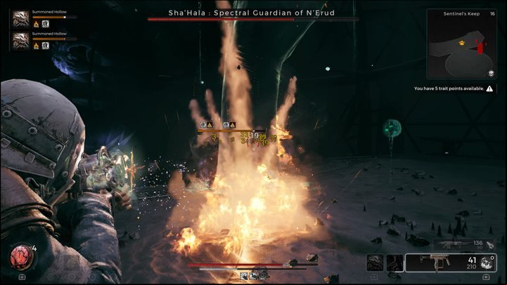 You should also bring weapons or mods inflicting damage over time - Remnant 2: How to beat ShaHala Spectral Guardian of NErud? - Nerud - Remnant 2 Guide