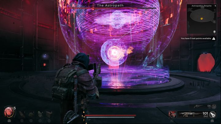In sphere form, the enemy is more resistant to your attacks - Remnant 2: How to beat The Astropath? - Nerud - Remnant 2 Guide