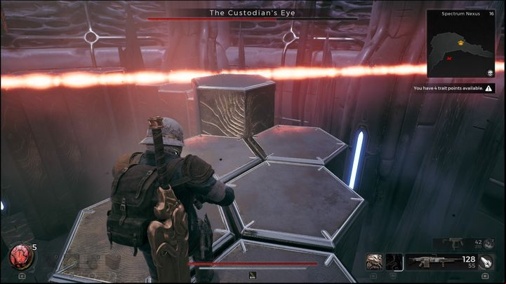 The Custodian's Eye can also shift the arena making only the edges safe - Remnant 2: How to beat The Custodians Eye? - Nerud - Remnant 2 Guide