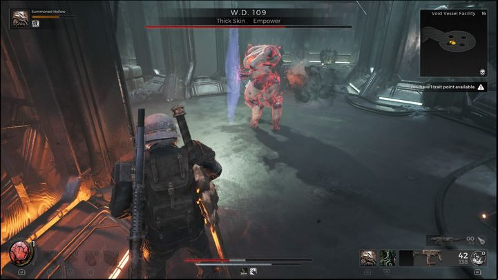 If you notice that lesser robots are appearing from nearby pods, focus on destroying them - Remnant 2: How to beat W.D. 109? - Nerud - Remnant 2 Guide