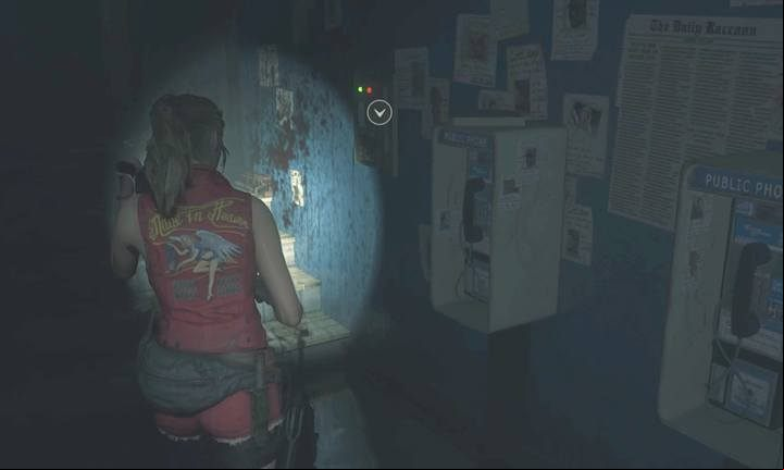 Insert the fuse into the fuse box near the door leading to the main hall. - Meet with the visitor (cutting tool) task | Police station in Resident Evil 2 - Walkthrough - Resident Evil 2 Guide