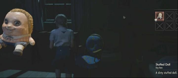 Pick up the stuffed doll from the chair - Sherry in Orphanage | Police station in Resident Evil 2 - Claires path - Resident Evil 2 Guide