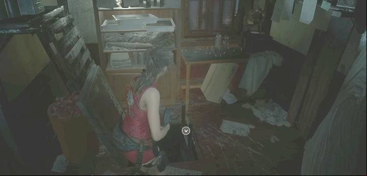 Enter the orphanage and through the door on the ground floor - The road to the orphanage and escape | Police station in Resident Evil 2 - Claires path - Resident Evil 2 Guide