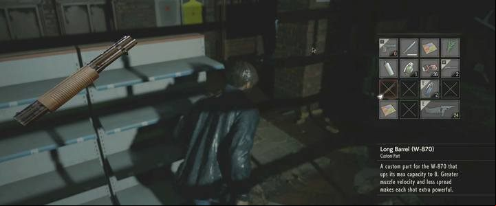 After leaving the police garage as Leon, you and Ada Wong will visit a gun shop first - Where to find all weapon upgrades in Resident Evil 2 - FAQ - Resident Evil 2 Guide
