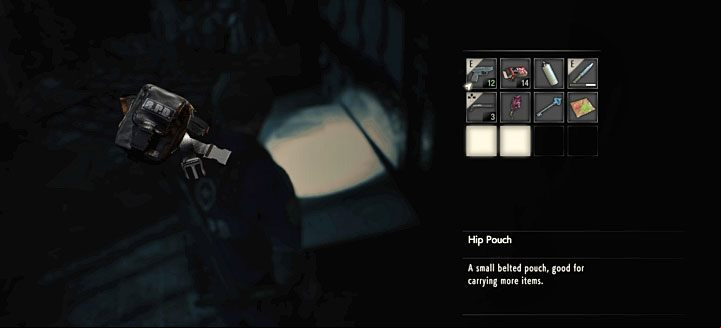 After taking the sachet, you will receive a confirmation that new active slots have appeared in the inventory, where you can now place new items - How to increase the inventory capacity in Resident Evil 2? - FAQ - Resident Evil 2 Guide