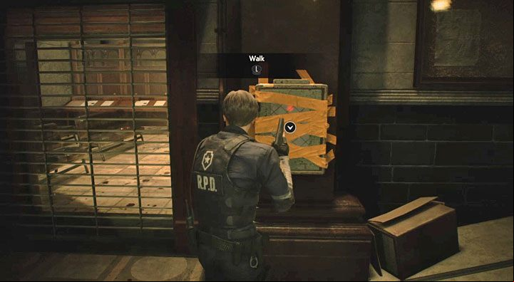 As already mentioned, the sealed box is in the main hall of the police station (Main Hall) - How to open a switch box at the police station (Leon) in Resident Evil 2? - FAQ - Resident Evil 2 Guide