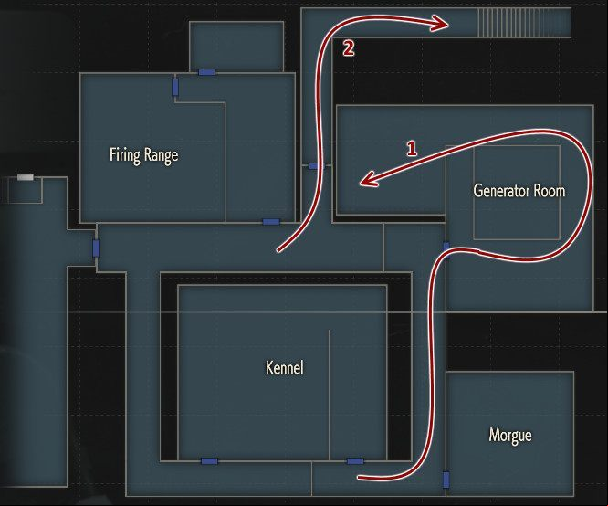 1 - Police parking garage - Leons | Police station in Resident Evil 2 - Leons path - Resident Evil 2 Guide