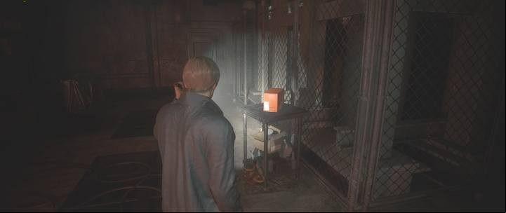 An electric box is at the end of the room - set the switches in such a way that would place the indicators on the red field - Police parking garage - Leons | Police station in Resident Evil 2 - Leons path - Resident Evil 2 Guide