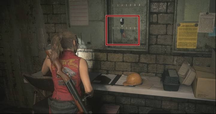 A few meters away you will find a locked door - Find chess pieces - king and queen | Sewers in Resident Evil 2 - Walkthrough - Resident Evil 2 Guide