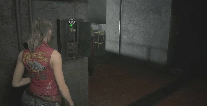 Tower chess piece switch is right behind the door of the room with the lift - Find a chess piece - tower | Sewers in Resident Evil 2 - Walkthrough - Resident Evil 2 Guide