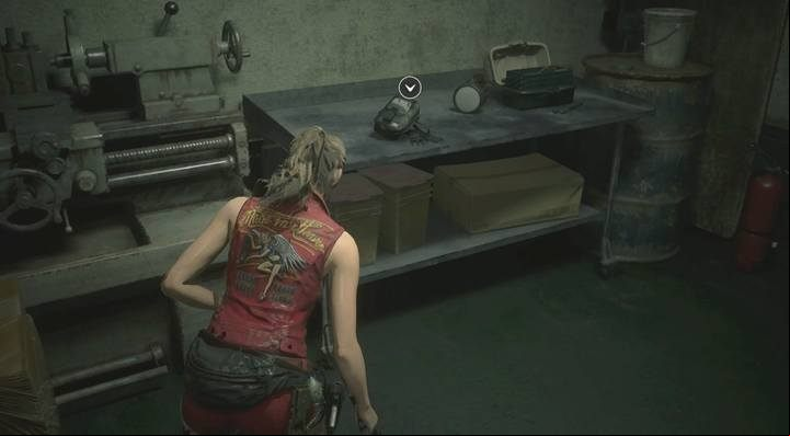 While searching for the rook plug, in the room next to you (which you have to through) you will find a small room with an elevator - on the table next to the lathe you will find another hip pouch - Where are the inventory upgrades in Resident Evil 2? - FAQ - Resident Evil 2 Guide