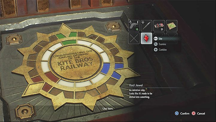 If you want, you can go back to the clock right away with the jewel - Resident Evil 3: Clock Tower Commemoration Puzzle - Puzzle Solutions - Resident Evil 3 Guide