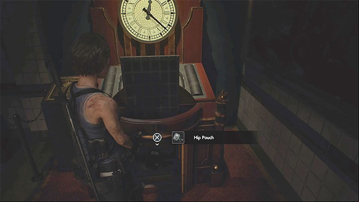 Return to the clock and insert the green gem in the mechanism - Resident Evil 3: Clock Tower Commemoration Puzzle - Puzzle Solutions - Resident Evil 3 Guide