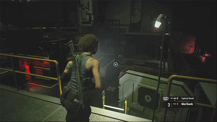 Turn left and use the ladder - Resident Evil 3: Warehouse fuses puzzle - Puzzle Solutions - Resident Evil 3 Guide