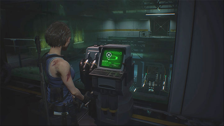 In the same room, interact with the computer to obtain a Flash Drive - Resident Evil 3: NEST 2 Vaccine puzzle - Puzzle Solutions - Resident Evil 3 Guide