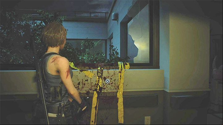 Crawl through the ageway and reach a place where you can jump over the railing - this area was inaccessible to Carlos - Resident Evil 3: Magnum - where to find it? - Weapons - Resident Evil 3 Guide