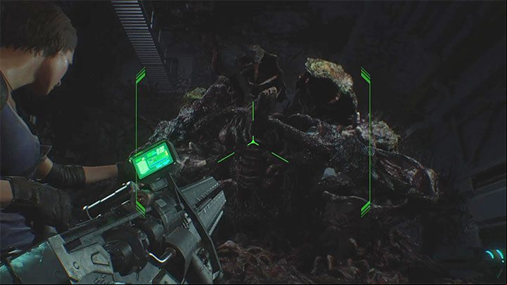 Fire it at Nemesis - Resident Evil 3: Nemesis - final boss fight - Nemesis boss fights - Resident Evil 3 Guide