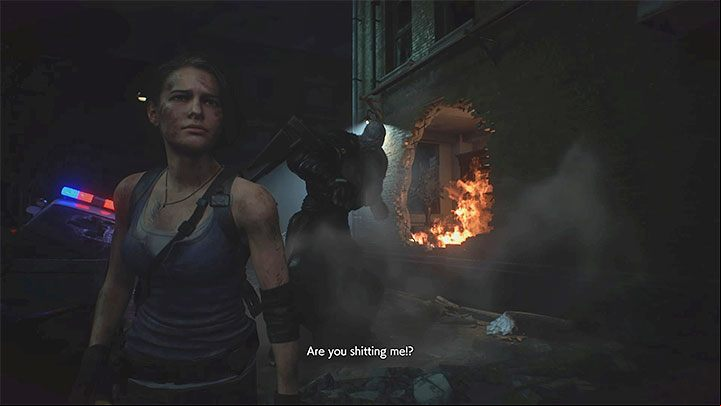 Variant 2 - Encounters with Nemesis during the exploration of Raccoon City - Resident Evil 3: Nemesis - the main boss, enemy - Basics - Resident Evil 3 Guide