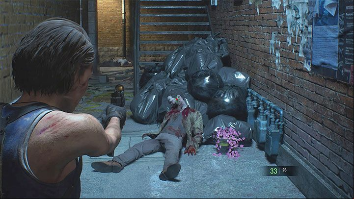 In some locations you may meet sleeping and lying zombies - they may attack you by surprise after you get close enough to them - Resident Evil 3: Starting Tips - Basics - Resident Evil 3 Guide