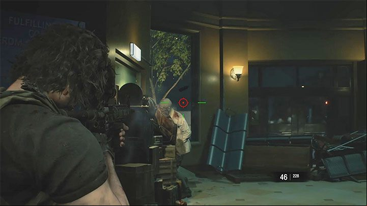 Some zombies will try to break through to the room with injured Jill - Resident Evil 3: Hospital - Carlos walkthrough - Story walkthrough - Resident Evil 3 Guide