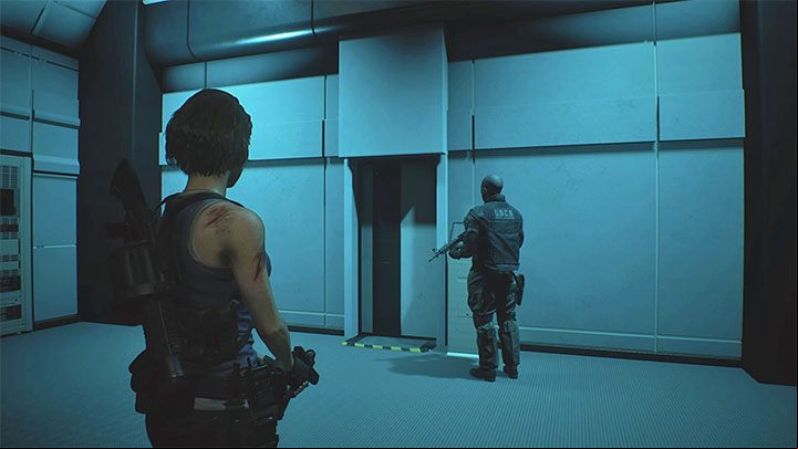Use the ageway located at the opposite end of the Surveillance Room - Resident Evil 3: Underground Storage walkthrough - Story walkthrough - Resident Evil 3 Guide