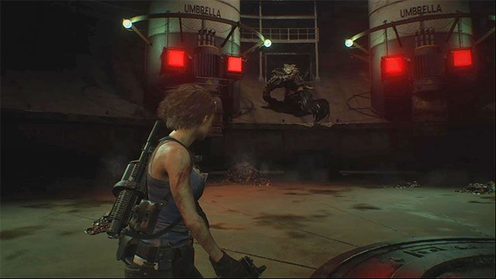 The second part of the fight will start after a short cut-scene showing Carlos - Resident Evil 3: Final duel with Nemesis walkthrough - Story walkthrough - Resident Evil 3 Guide